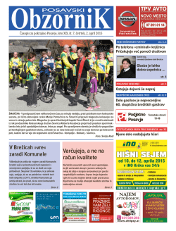 Posavski obzornik 19/07