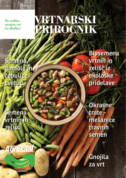 Biosemena vrtnin in zeli&scaron;č iz ekolo&scaron;ke pridelave Okrasne