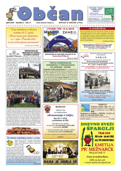 Občan št. 4, april 2015