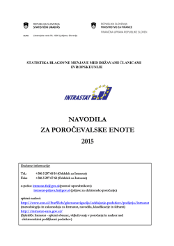 navodila za poročevalske enote 2015