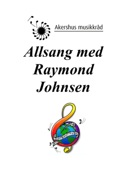 Sanghefte for utskrift - Allsang med Raymond Johnsen
