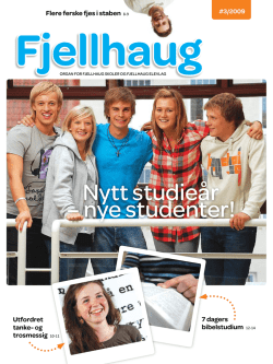 nytt studieår – nye studenter! - Fjellhaug Internasjonale Høgskole