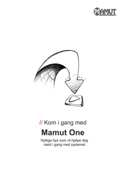 Kom i gang med Mamut (pdf)