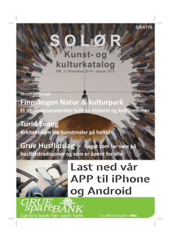 SOL Ø R Kunst- og kulturkatalog