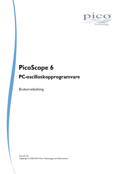 PicoScope 6 brukerveiledning