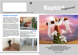 Baptistmagasinet Nr.1 2013