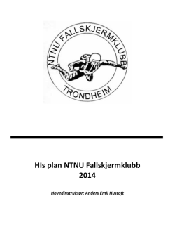 HIs plan NTNU Fallskjermklubb 2014