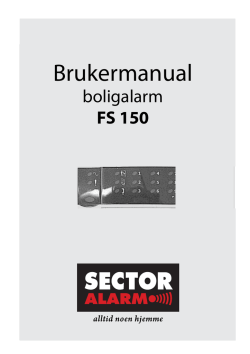 Brukermanual FS150