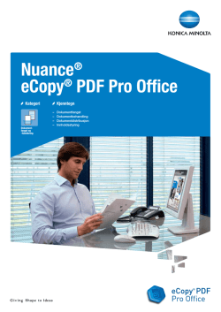 Nuance® eCopy® PDF Pro Office