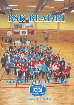 BSK bladet 2014.pdf - Båtsfjord sportsklubb