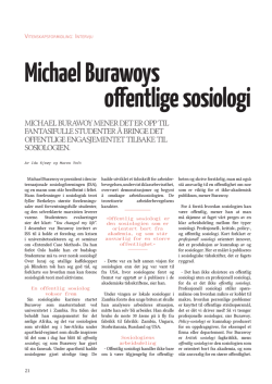 Michael Burawoys offentlige sosiologi