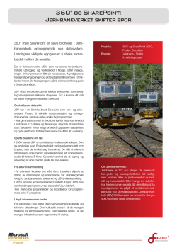 Jernbaneverket - Software Innovation
