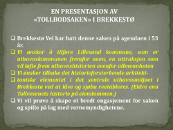 Presentasjon 29.10.2014 - Tollboden