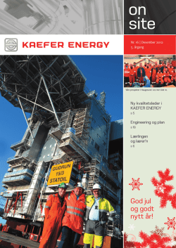 KAEFER ENERGY On Site 2012