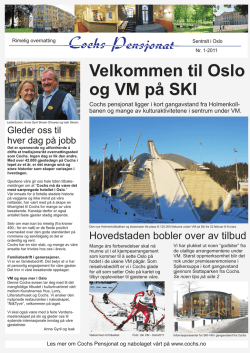Velkommen til Oslo og VM på SKI