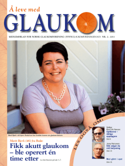 Glaukom 2011 2 - Norsk Glaukomforening