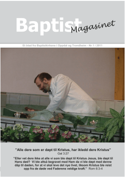 BaptistMagasinet - Trondheim Baptistmenighet
