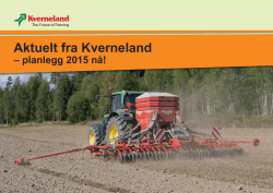 Kverneland planlegg 2015