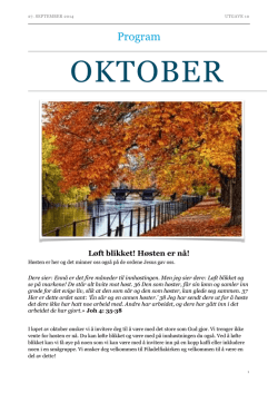 Program oktober - Filadelfiakirken Lyngdal