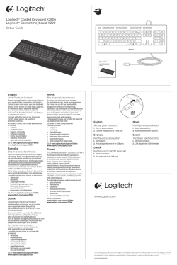 Logitech® Corded Keyboard K280e Logitech® Comfort Keyboard