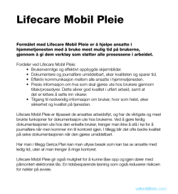 Lifecare Mobil Pleie