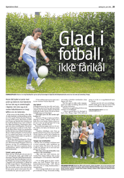 Glad i fotball, ikke fårikål - AFS Norge Internasjonal Utveksling