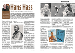 Les artikkel om Hans Hass fra Dykking 5-2012. (PDF-fil)