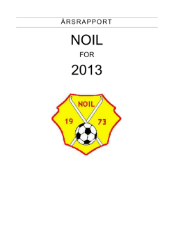 Årsrapport NOIL 2013