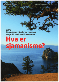 (PDF) – Hva er sjamanisme? - Pål