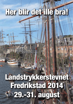 Landstrykkerhefte i Fredrikstad 2014