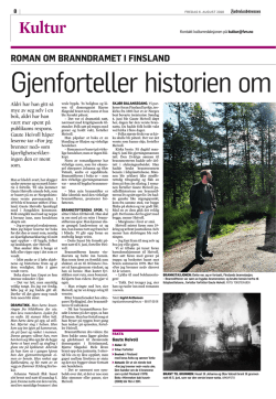 Intervju med Gaute Heivoll i Fædrelandsvennen. Høyreklikk og velg