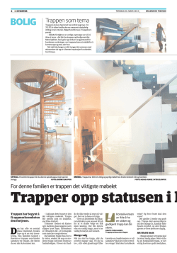 Drammens Tidende (14.03-2014) "Derfor Trapper vi opp"