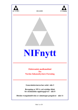 NR 4 / 2011 - Norske Inkassobyråers Forening