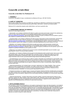 vilkårene - Medianord