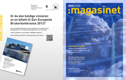GEODATA:magasinet mai 2012: Nettskyen og GIS