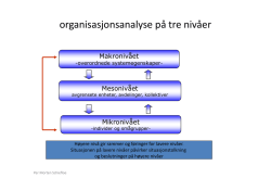 organisasjonsanalyse på tre nivåer - SOS6507-V12