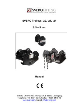 SVERO Trolleys -20, -21,