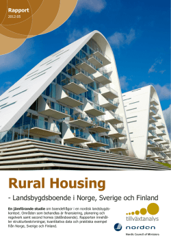 Rural Housing - Tillväxtanalys