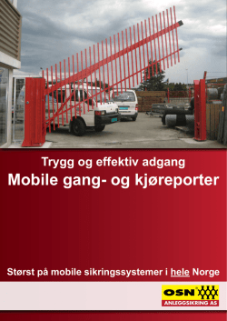 Mobile gang- og kjøreporter