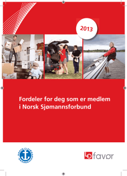 LOfavør-fordeler - Norsk Sjømannsforbund