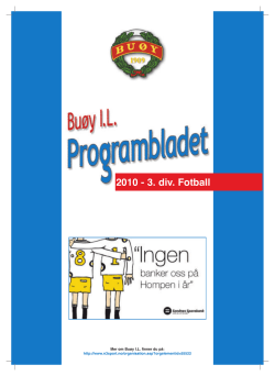 Programblad 2010