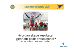 Last ned presentasjon. - Gardermoen Rotary Club