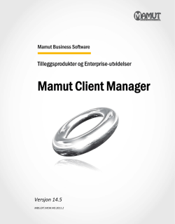 Mamut Client Manager (pdf)