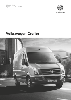 Last ned her (PDF; 3,9MB) - Volkswagen Nyttekjøretøy