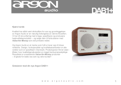 DAB1+ - Argon Audio