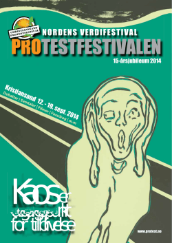 åpne program som pdf - Christianssand Protestfestival
