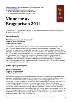 PM Vinnerne av Brageprisen 2014