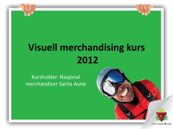 Visuell merchandising kurs 2012