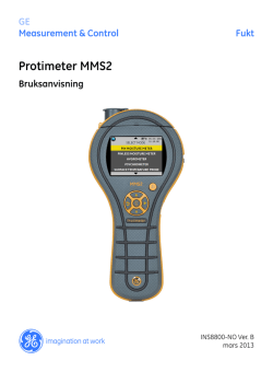 Protimeter MMS2 - GE Measurement & Control