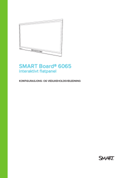 SMART Board® 6065 interaktivt flatpanel Konfigurasjons